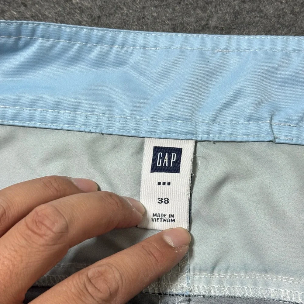 VTG 2005 Gap Board Shorts Mens 38 Navy Blue Colorblock Swim Trunks RN54023